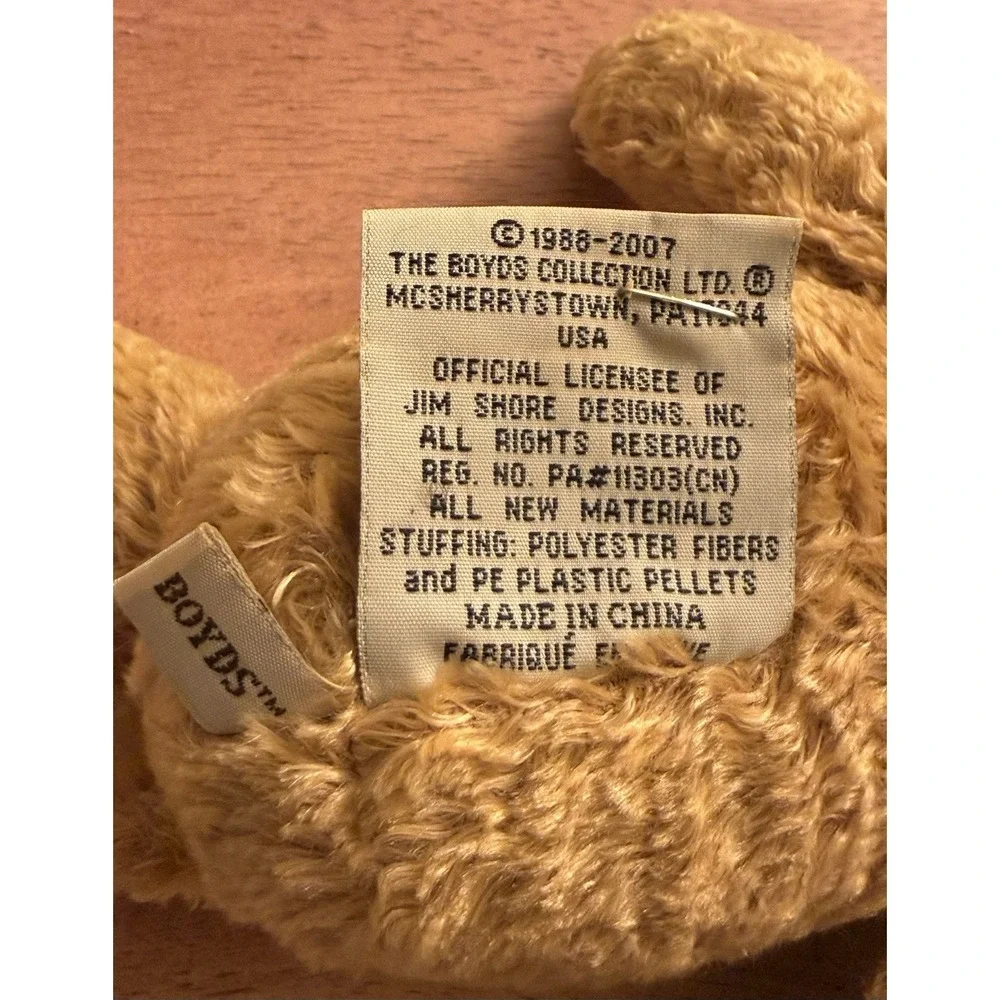 JIM SHORE BOYDS BEARS CHRISTMAS Plush BEAR OLLIE #‎ 92006-11